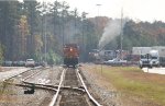 While a CSX unit smokes it up behind, BNSF 8361 waits for green